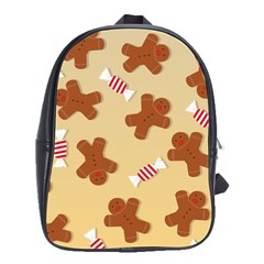 Gingerbread Christmas Time School Bag (Large)