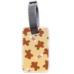 Gingerbread Christmas Time Luggage Tag (two sides)