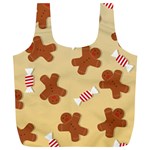 Gingerbread Christmas Time Full Print Recycle Bag (XL) Front