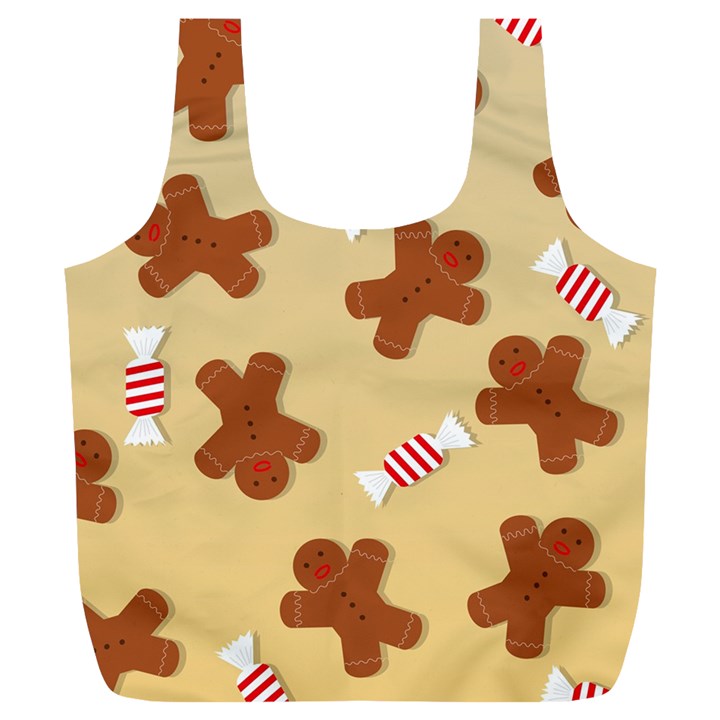 Gingerbread Christmas Time Full Print Recycle Bag (XL)