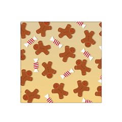 Gingerbread Christmas Time Satin Bandana Scarf 22  x 22 