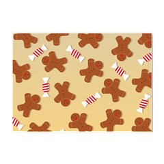 Gingerbread Christmas Time Crystal Sticker (A4)