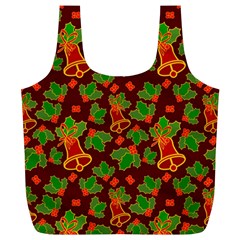 Template Christmas Pattern Full Print Recycle Bag (xl) by Pakjumat