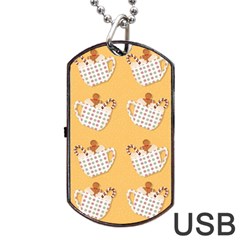 Background Stars Pattern Wallpaper Dog Tag Usb Flash (one Side) by Pakjumat