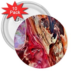 Marbling Blend  3  Buttons (10 Pack)  by kaleidomarblingart