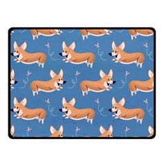 Corgi Patterns Fleece Blanket (small) by Amaryn4rt