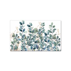 Green And Gold Eucalyptus Leaf Sticker Rectangular (100 Pack) by Jack14