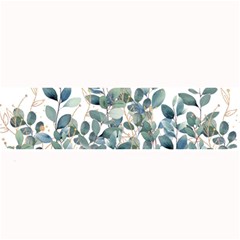 Green And Gold Eucalyptus Leaf Large Bar Mat by Jack14