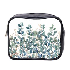 Green And Gold Eucalyptus Leaf Mini Toiletries Bag (two Sides) by Jack14