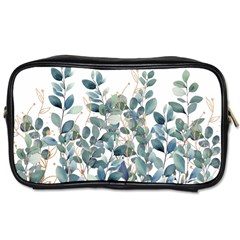 Green And Gold Eucalyptus Leaf Toiletries Bag (one Side) by Jack14
