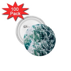 Blue Ocean Waves 1 75  Buttons (100 Pack)  by Jack14