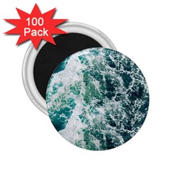 Blue Ocean Waves 2 25  Magnets (100 Pack) 