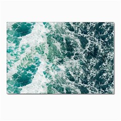 Blue Ocean Waves Postcard 4 x 6  (pkg Of 10)