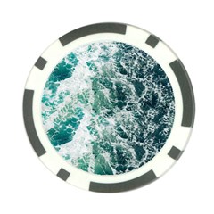 Blue Ocean Waves Poker Chip Card Guard by Jack14