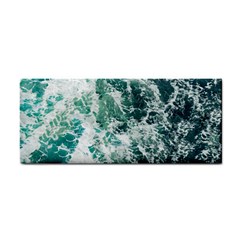 Blue Ocean Waves Hand Towel by Jack14