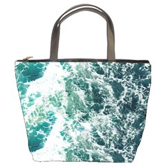 Blue Ocean Waves Bucket Bag by Jack14