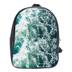 Blue Ocean Waves School Bag (large) by Jack14