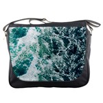 Blue Ocean Waves Messenger Bag Front