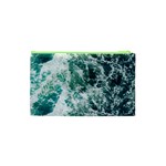 Blue Ocean Waves Cosmetic Bag (XS) Back