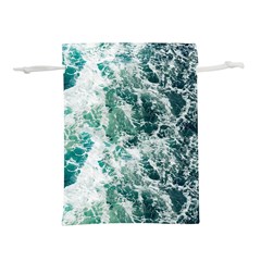 Blue Ocean Waves Lightweight Drawstring Pouch (m) by Jack14