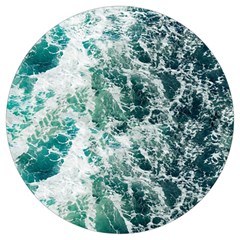 Blue Ocean Waves Round Trivet by Jack14