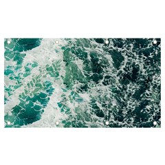 Blue Ocean Waves Banner And Sign 7  X 4  by Jack14