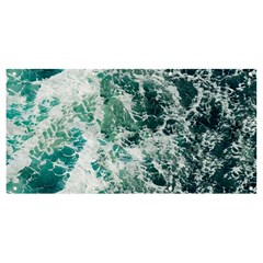 Blue Ocean Waves Banner And Sign 8  X 4  by Jack14
