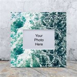 Blue Ocean Waves White Box Photo Frame 4  x 6  Front