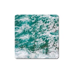 Blue Ocean Waves 2 Square Magnet by Jack14