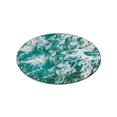 Blue Ocean Waves 2 Sticker Oval (100 Pack) by Jack14