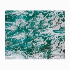 Blue Ocean Waves 2 Small Glasses Cloth (2 Sides) by Jack14
