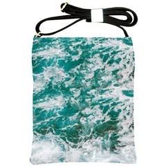 Blue Ocean Waves 2 Shoulder Sling Bag by Jack14