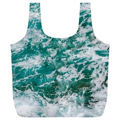 Blue Ocean Waves 2 Full Print Recycle Bag (xl) by Jack14