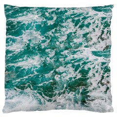 Blue Ocean Waves 2 Standard Premium Plush Fleece Cushion Case (two Sides) by Jack14