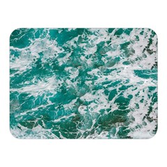 Blue Ocean Waves 2 Two Sides Premium Plush Fleece Blanket (mini) by Jack14