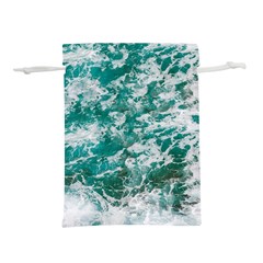 Blue Ocean Waves 2 Lightweight Drawstring Pouch (l) by Jack14