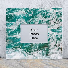 Blue Ocean Waves 2 White Wall Photo Frame 5  X 7  by Jack14