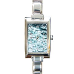 Ocean Wave Rectangle Italian Charm Watch by Jack14