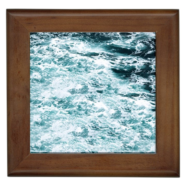 Ocean Wave Framed Tile
