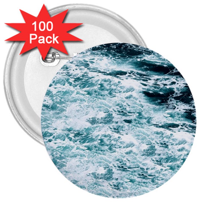 Ocean Wave 3  Buttons (100 pack) 
