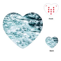Ocean Wave Playing Cards Single Design (heart) by Jack14