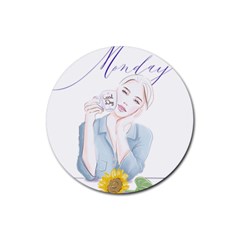 Monday 1 Rubber Coaster (round) by SychEva