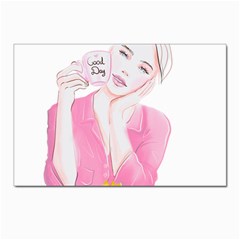 Girl Pink Postcards 5  X 7  (pkg Of 10) by SychEva