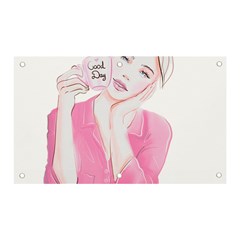 Girl Pink Banner And Sign 5  X 3  by SychEva