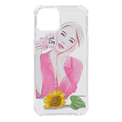 Girl Pink Iphone 14 Tpu Uv Print Case by SychEva