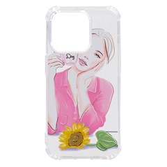 Girl Pink Iphone 14 Pro Tpu Uv Print Case by SychEva