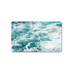 Blue Crashing Ocean Wave Magnet (Name Card)