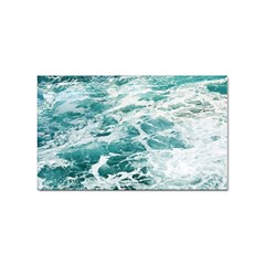 Blue Crashing Ocean Wave Sticker Rectangular (100 pack)