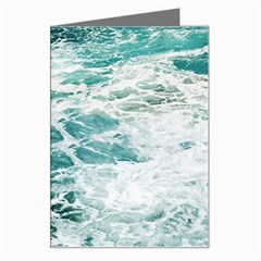 Blue Crashing Ocean Wave Greeting Card by Jack14