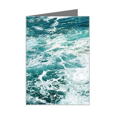 Blue Crashing Ocean Wave Mini Greeting Cards (pkg Of 8) by Jack14